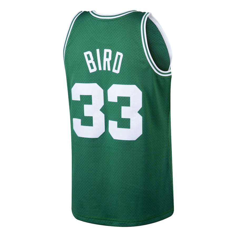 Boston Celtics Larry Bird 1985 Swingman Jersey By Mitchell and Ness - Kelly Green - Mens