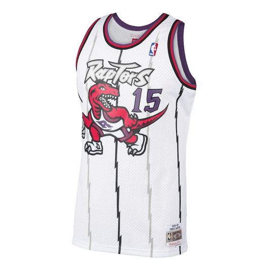 Toronto Raptors Vince Carter 1998 Hardwood Classics Home Swingman Jersey By Mitchell & Ness - White - Mens