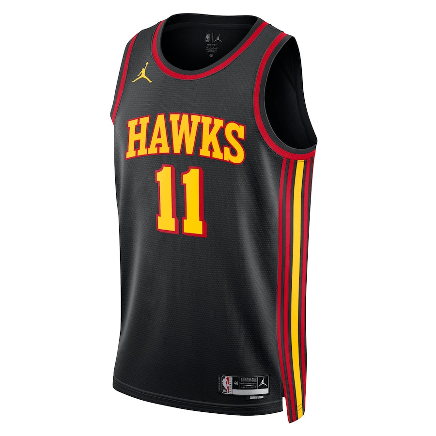 Atlanta Hawks Jordan Statement Edition Swingman Jersey - Black - Trae Young