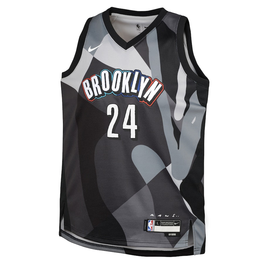 Brooklyn Nets Nike City Edition Swingman Jersey 2024 - Black - Cam Thomas