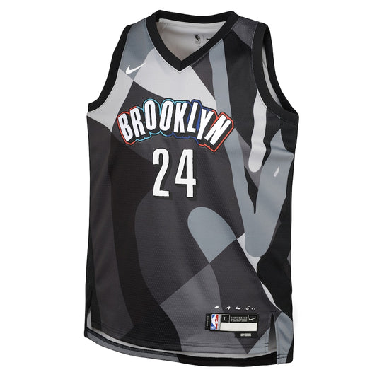 Brooklyn Nets Nike City Edition Swingman Jersey 2024 - Black - Cam Thomas