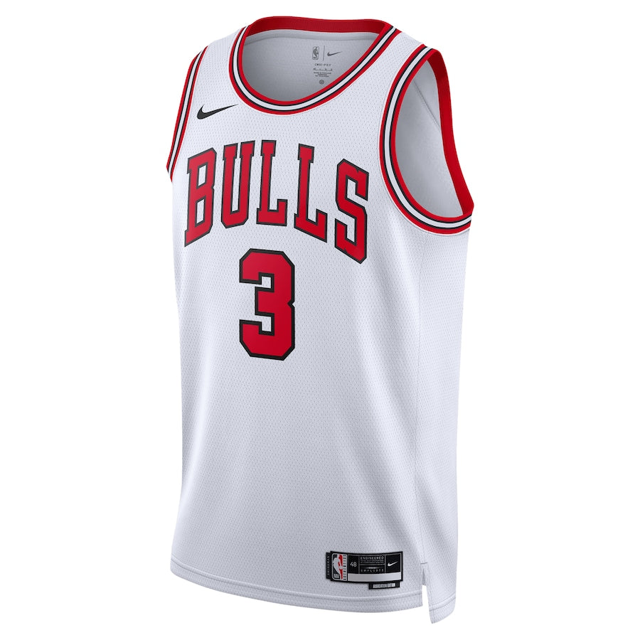 Chicago Bulls Nike Association Edition Swingman Jersey - White - Josh Giddey