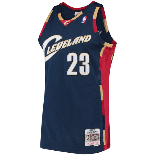 Cleveland Cavaliers LeBron James 2008 Hardwood Classics Swingman Jersey - Navy - Mens