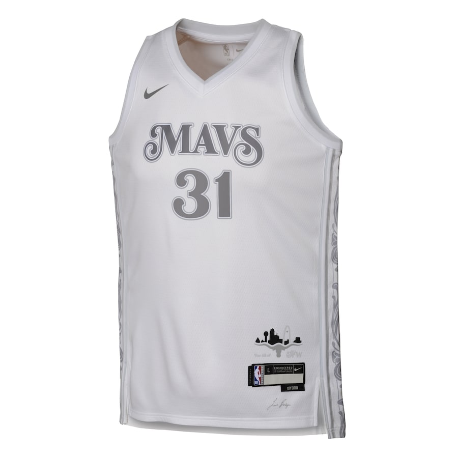 Dallas Mavericks Nike City Edition Swingman Jersey 2024 - White - Klay Thompson