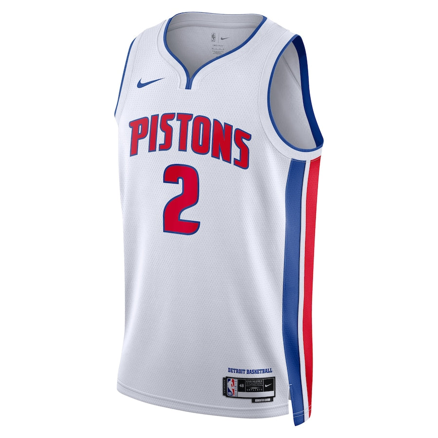 Detroit Pistons Nike Association Edition Swingman Jersey - White - Cade Cunningham