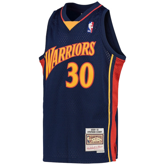 Golden State Warriors Stephen Curry 2009 - 10 Hardwood Classics Jersey - Navy