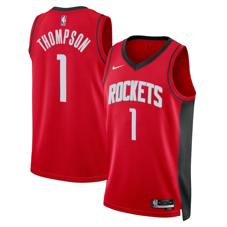 Houston Rockets Nike Icon Edition Swingman Jersey - Red - Amen Thompson