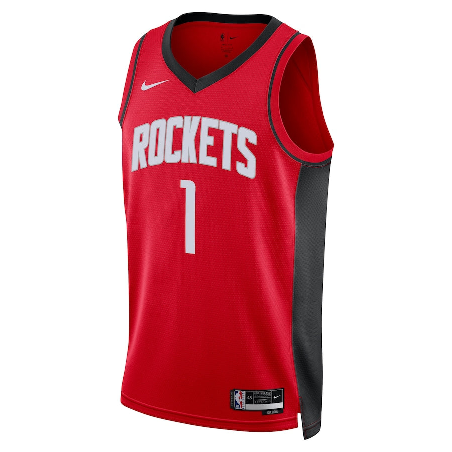 Houston Rockets Nike Icon Edition Swingman Jersey - Red - Amen Thompson