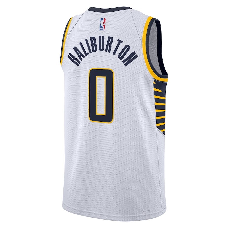 Indiana Pacers Nike Association Edition Swingman Jersey - White - Tyrese Haliburton