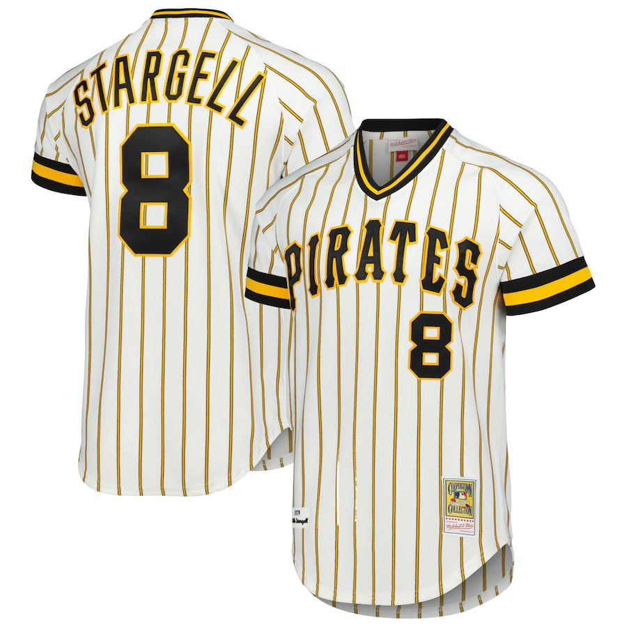 Men's Pittsburgh Pirates Willie Stargell Mitchell & Ness White Cooperstown Collection 1979 Authentic Jersey