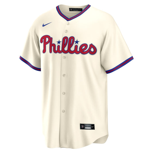 Men's Philadelphia Phillies Bryce Harper Nike Cream Alternate Replica Player Name Jersey