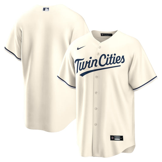 Men's Minnesota Twins Nike Cream Alternate Replica Team Jersey