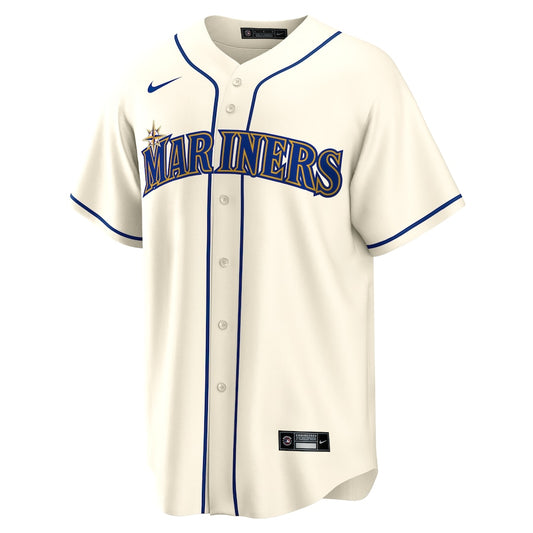 Men's Seattle Mariners Nike Cream Alternate Replica Team Jersey