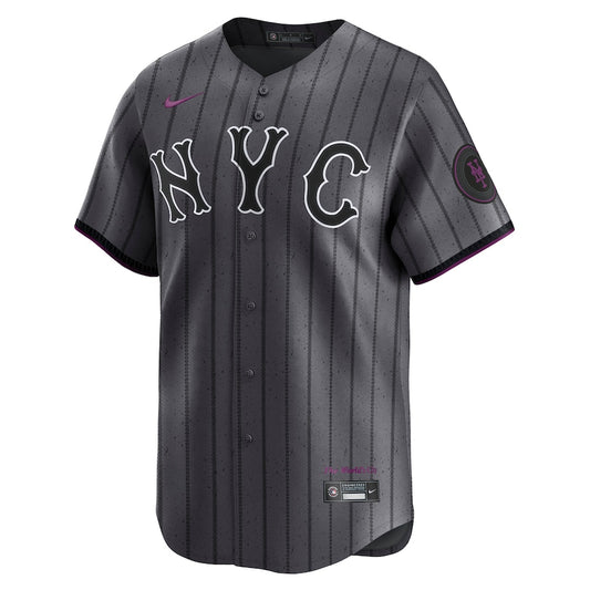 Men's New York Mets Francisco Alvarez Nike Gray City Connect Limited Player Jersey