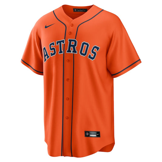 Men's Houston Astros Jose Altuve Nike Orange Alternate Replica Player Name Jersey