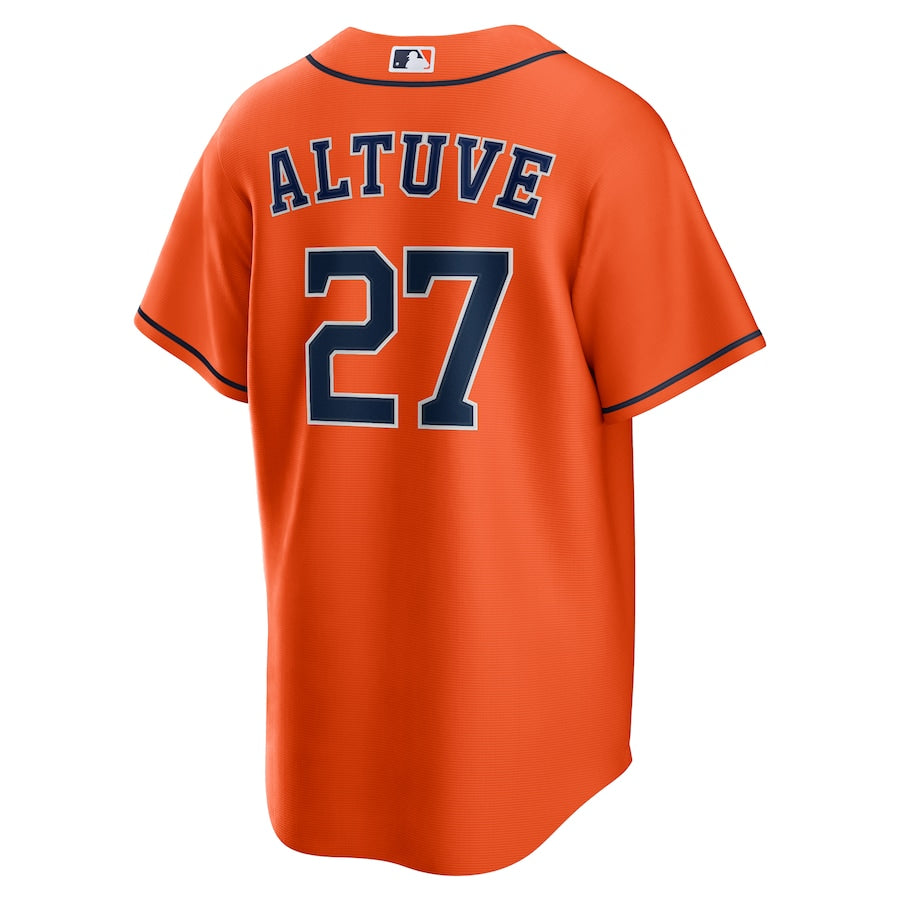 Men's Houston Astros Jose Altuve Nike Orange Alternate Replica Player Name Jersey