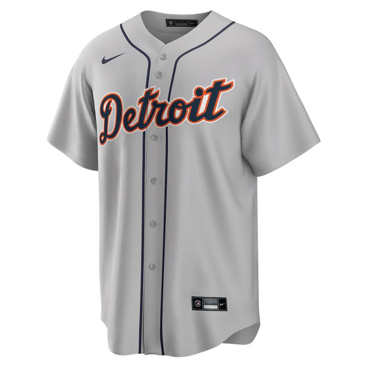 Men's Detroit Tigers Miguel Cabrera Nike Gray Road Replica Player Name Jersey