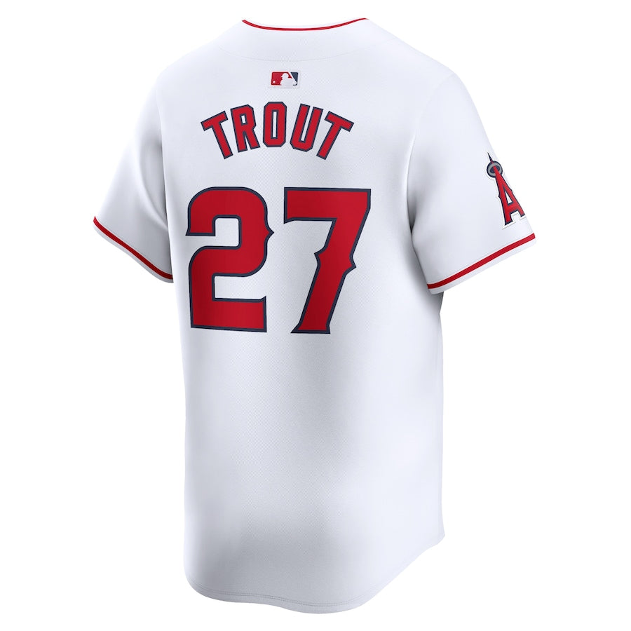 Men's Los Angeles Angels Mike Trout Nike White Home Limited Player Jersey