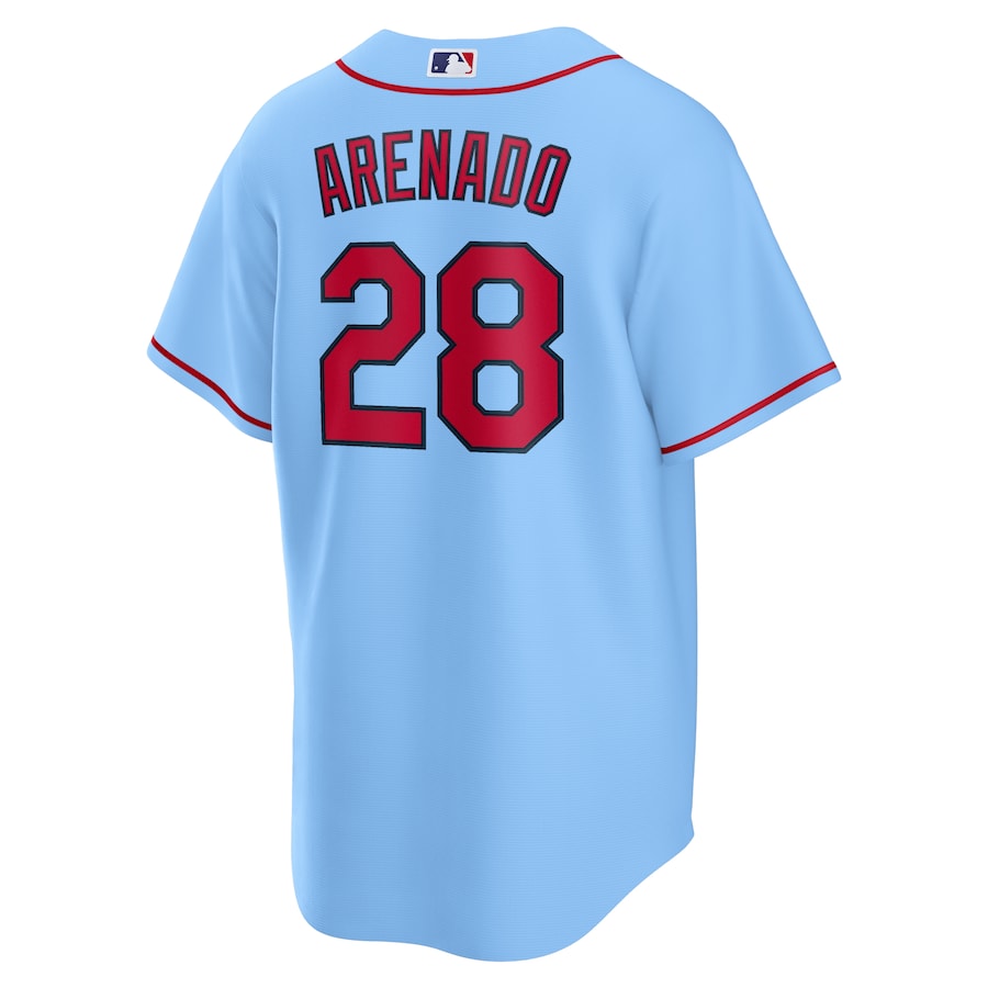 Men's St. Louis Cardinals Nolan Arenado Nike Light Blue Alternate Official Replica Player Jersey