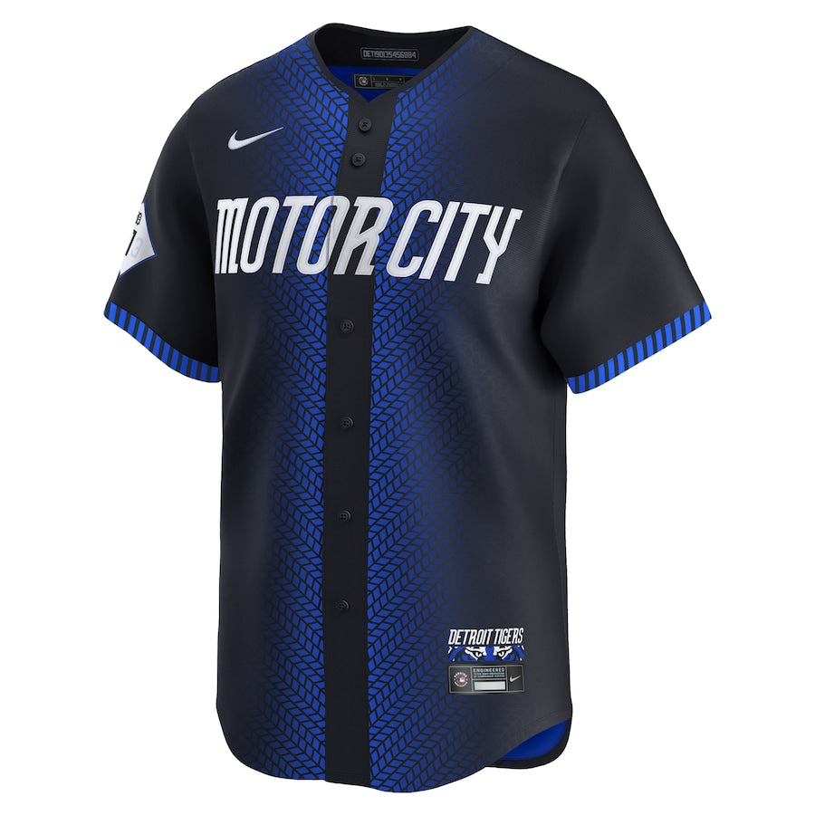 Men's Detroit Tigers Wenceel Perez Nike Navy 2024 City Connect Limited Jersey