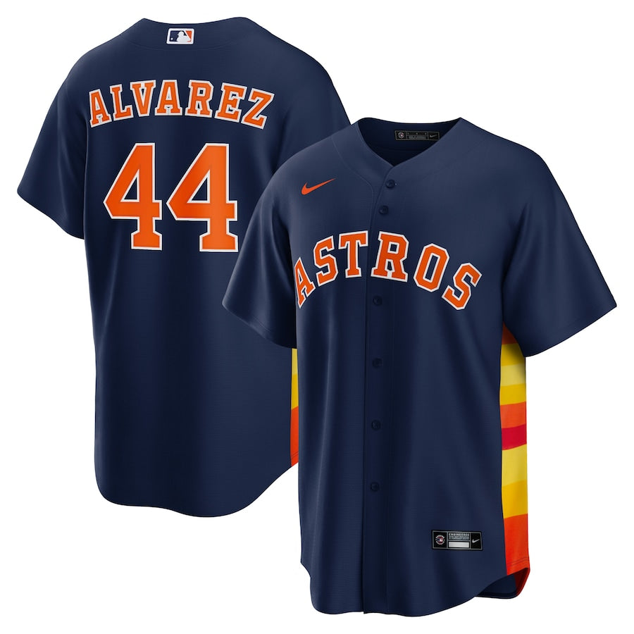 Men's Houston Astros Yordan Álvarez Nike Navy Alternate Replica Player Jersey