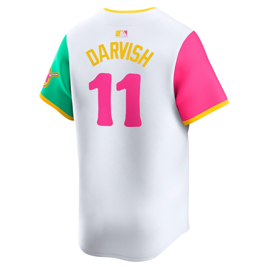 Men's San Diego Padres Yu Darvish Nike White City Connect Limited Player Jersey