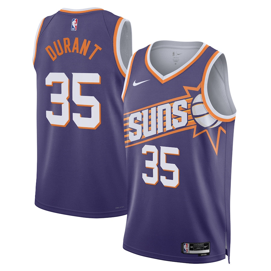 Phoenix Suns Nike Icon Edition Swingman Jersey - Purple - Kevin Durant