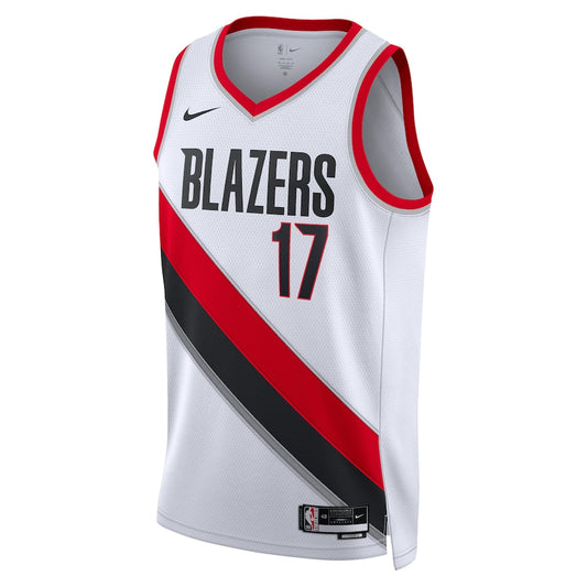 Portland Trail Blazers Nike Association Edition Swingman Jersey - White - Shaedon Sharpe