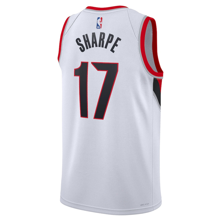 Portland Trail Blazers Nike Association Edition Swingman Jersey - White - Shaedon Sharpe