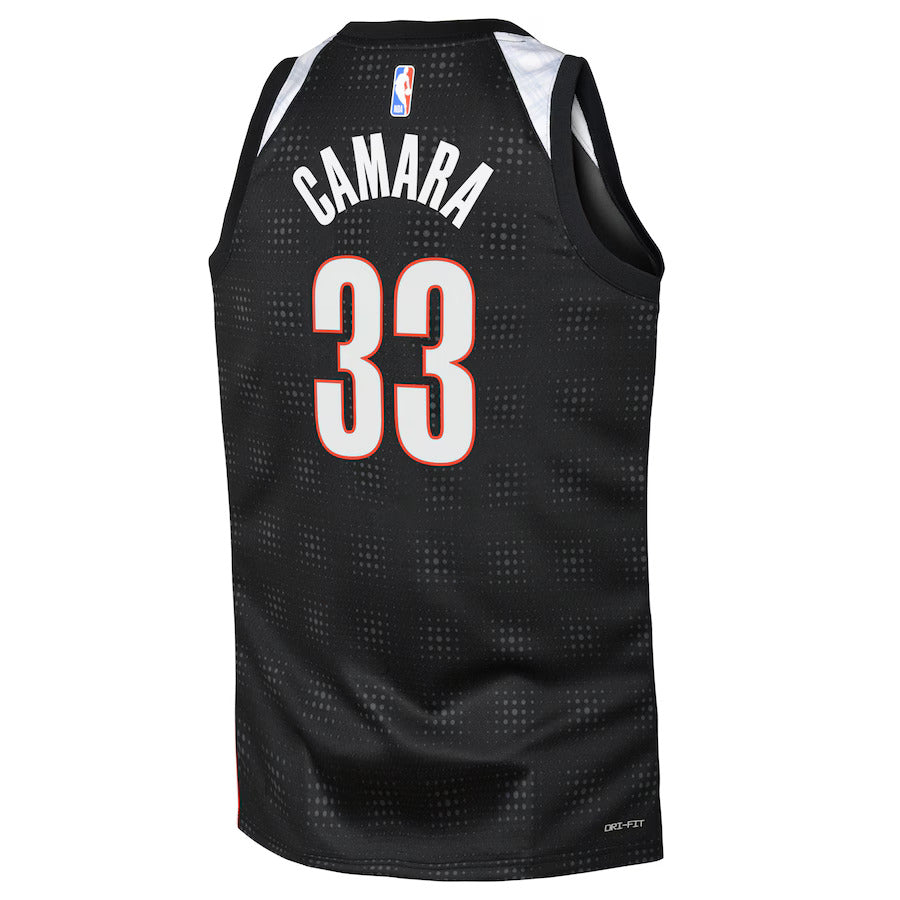 Portland Trail Blazers Nike City Edition Swingman Jersey 2024 - Black - Toumani Camara