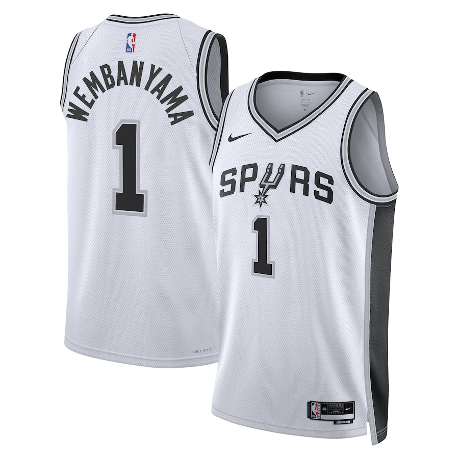 San Antonio Spurs Nike Association Edition Swingman Jersey - White - Victor Wembanyama