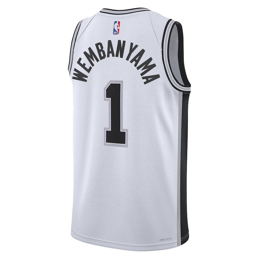 San Antonio Spurs Nike Association Edition Swingman Jersey - White - Victor Wembanyama