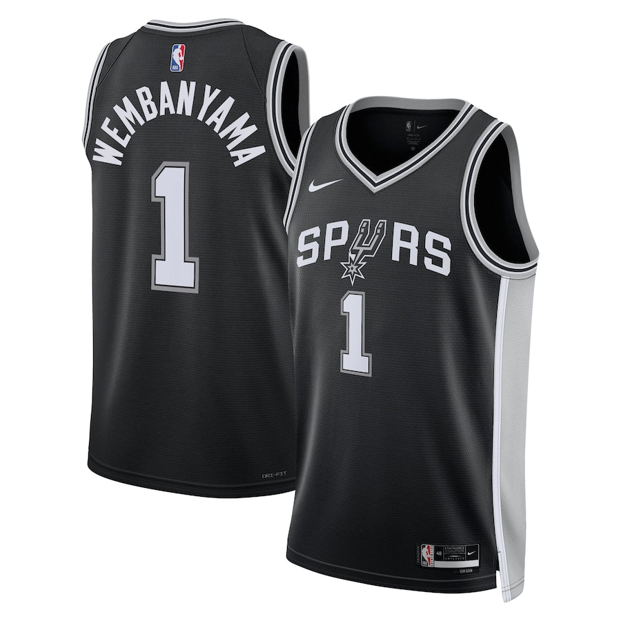 San Antonio Spurs Nike Icon Swingman Jersey - Victor Wembanyama - Mens