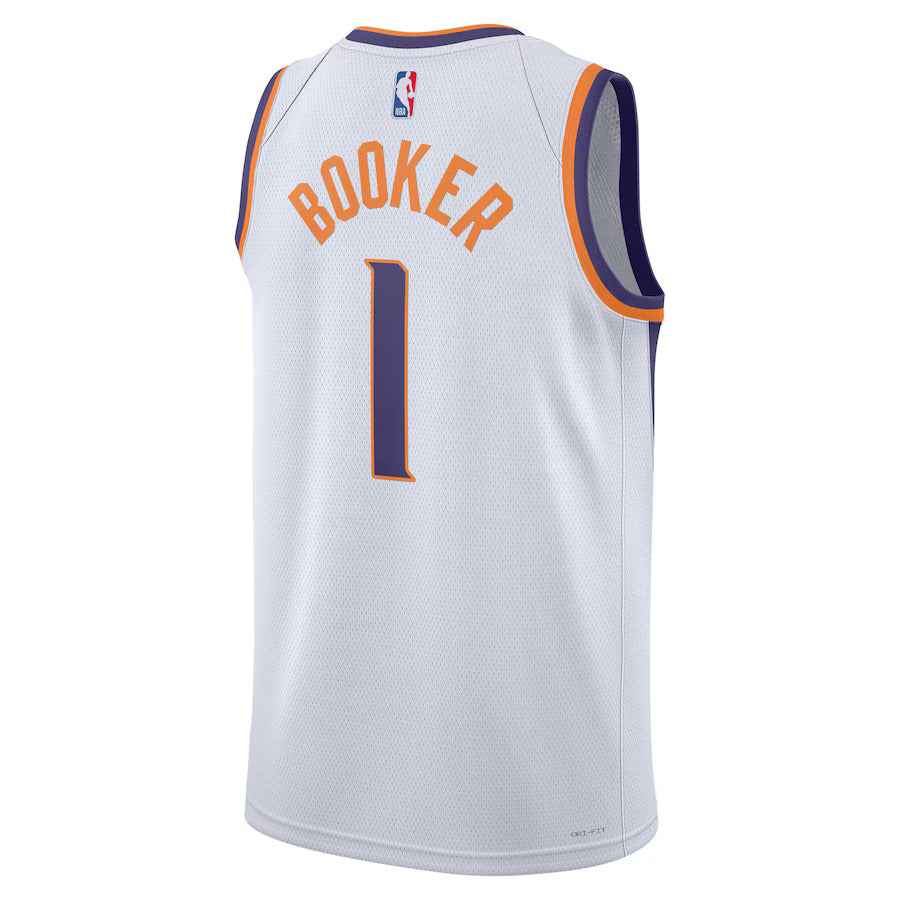 Nike Devin Booker White Phoenix Suns Swingman Jersey