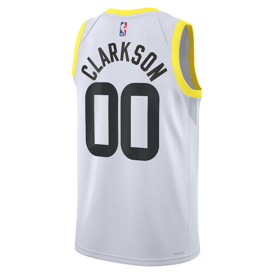 Utah Jazz Nike Association Edition Swingman Jersey - White - Jordan Clarkson