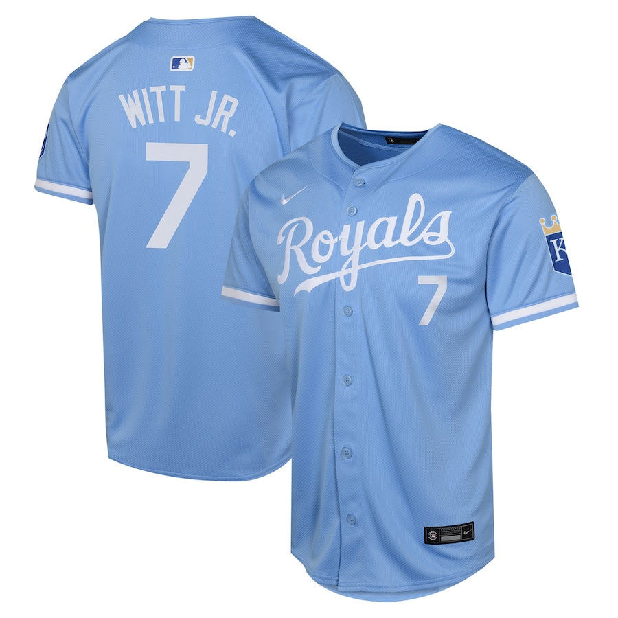 Kansas City Royals Bobby Witt Nike Light Blue Alternate Limited Player Jersey